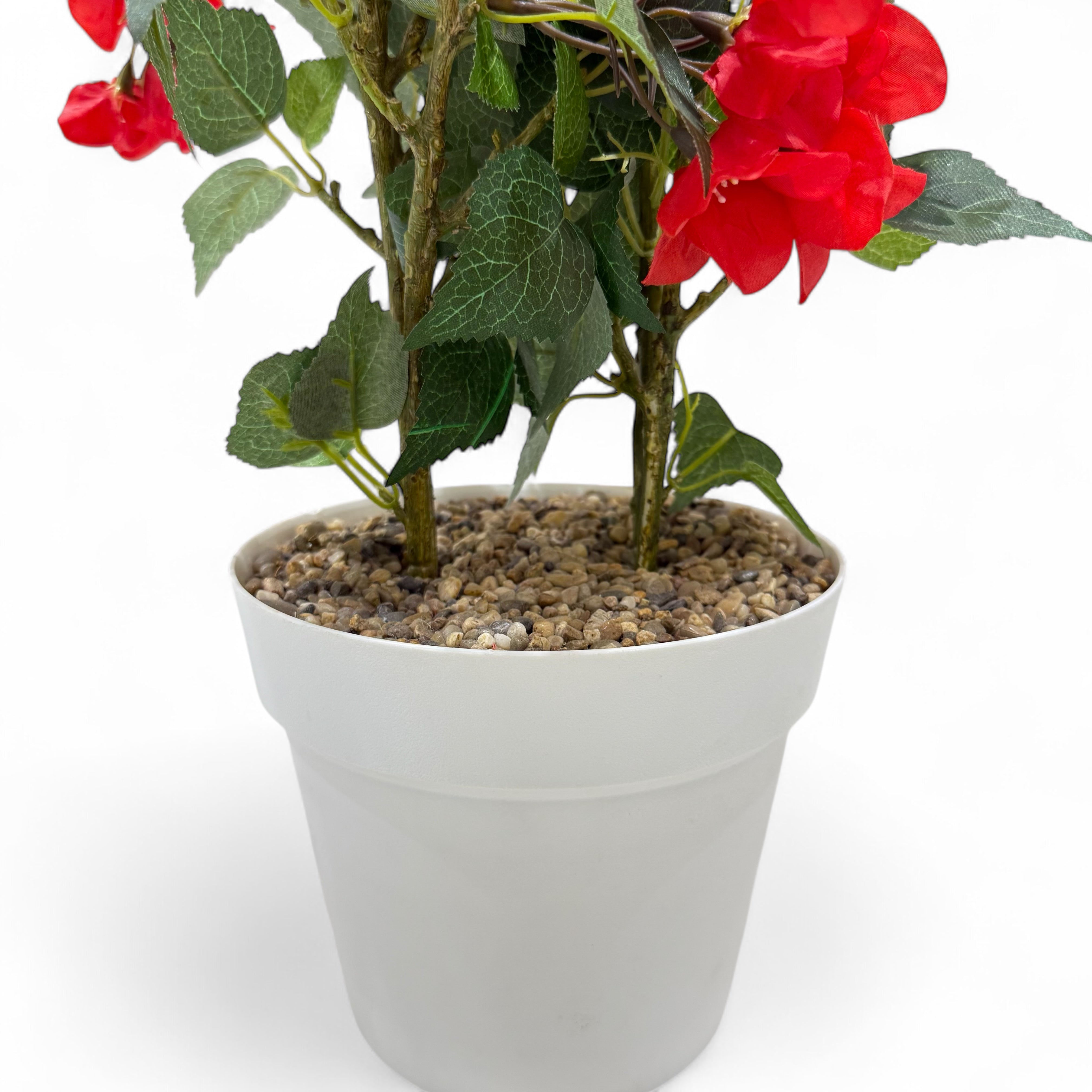 Vibrant Red Artificial Floral Plant