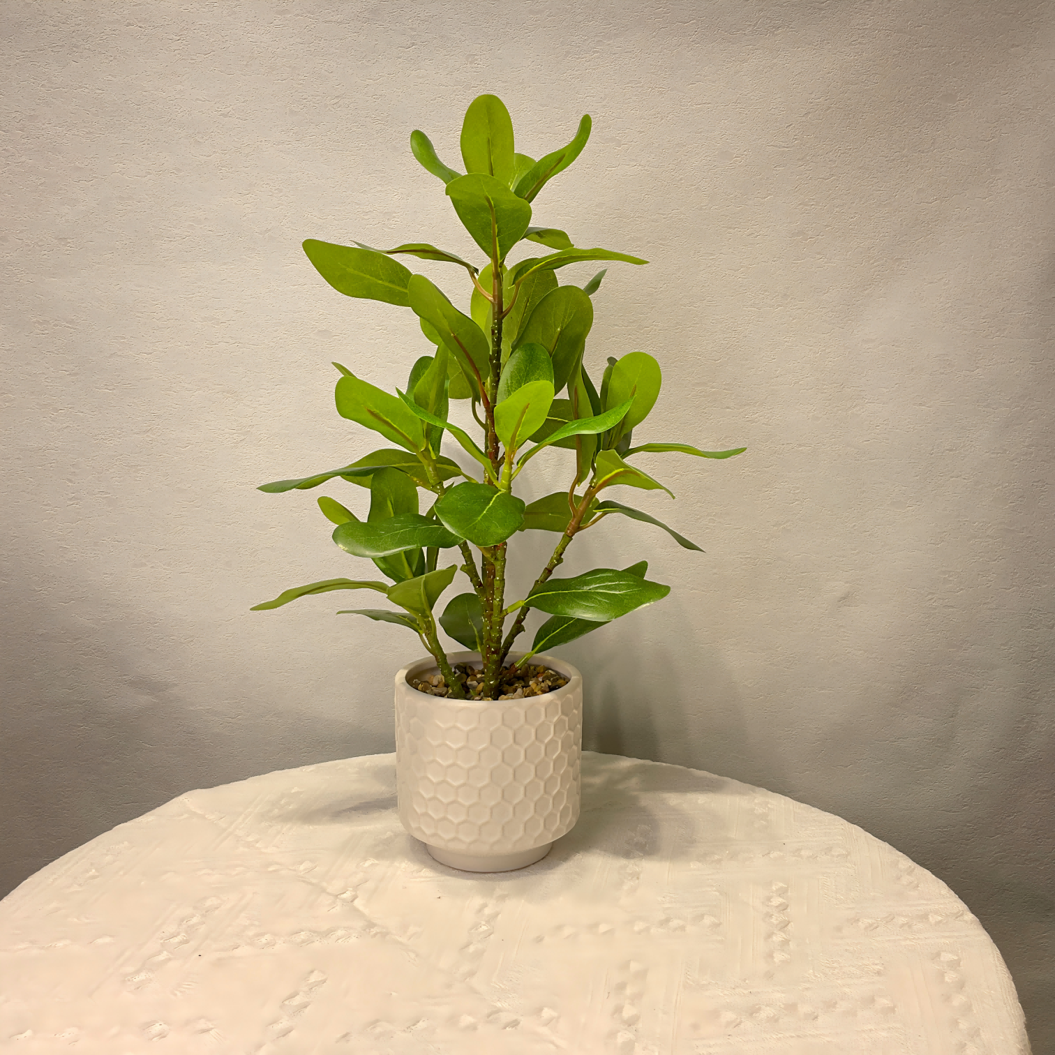 Mini Rubber Leaf Artificial Plant