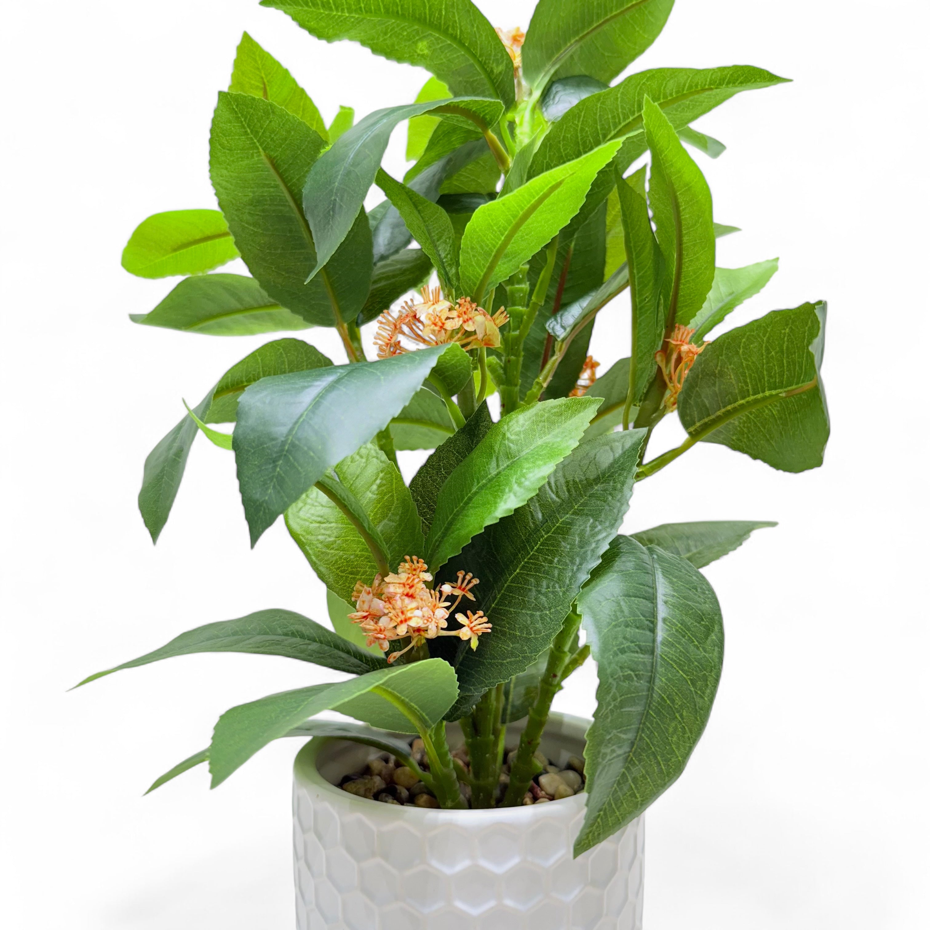 Orange Bloom Camellia Artificial Plant