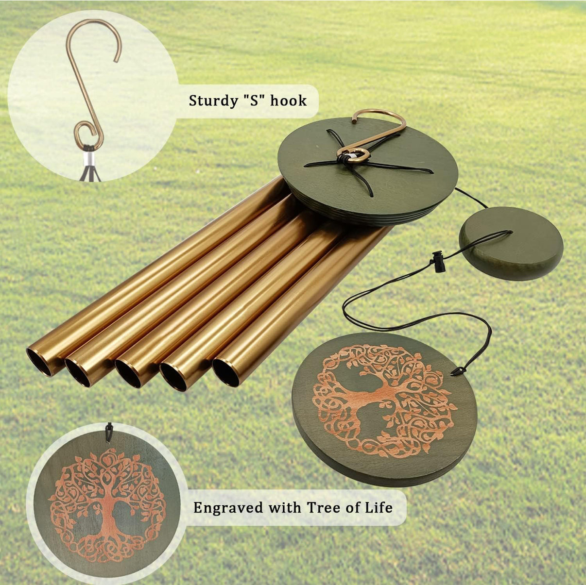 Garden decor Chime 36" Tree of life