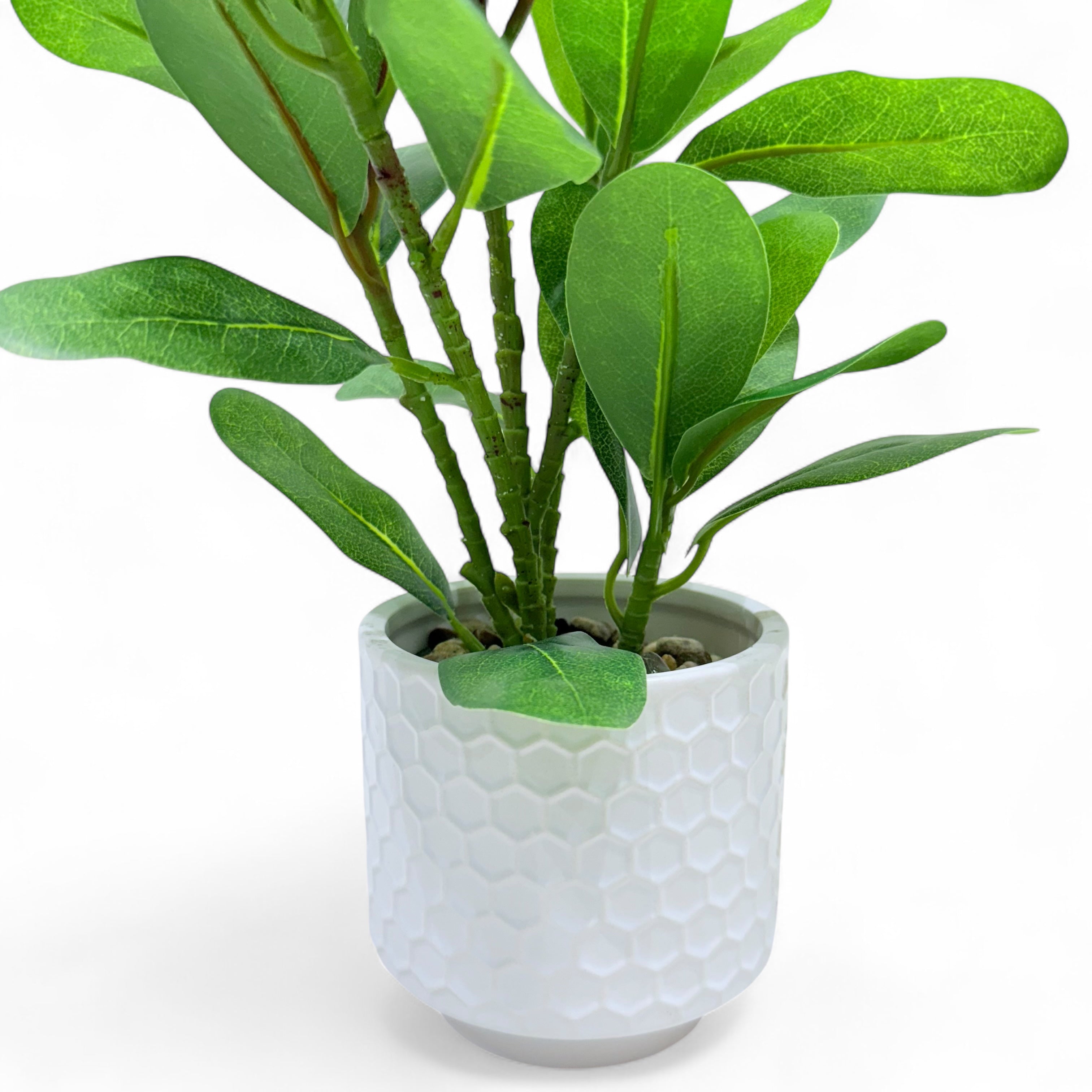 Mini Rubber Leaf Artificial Plant