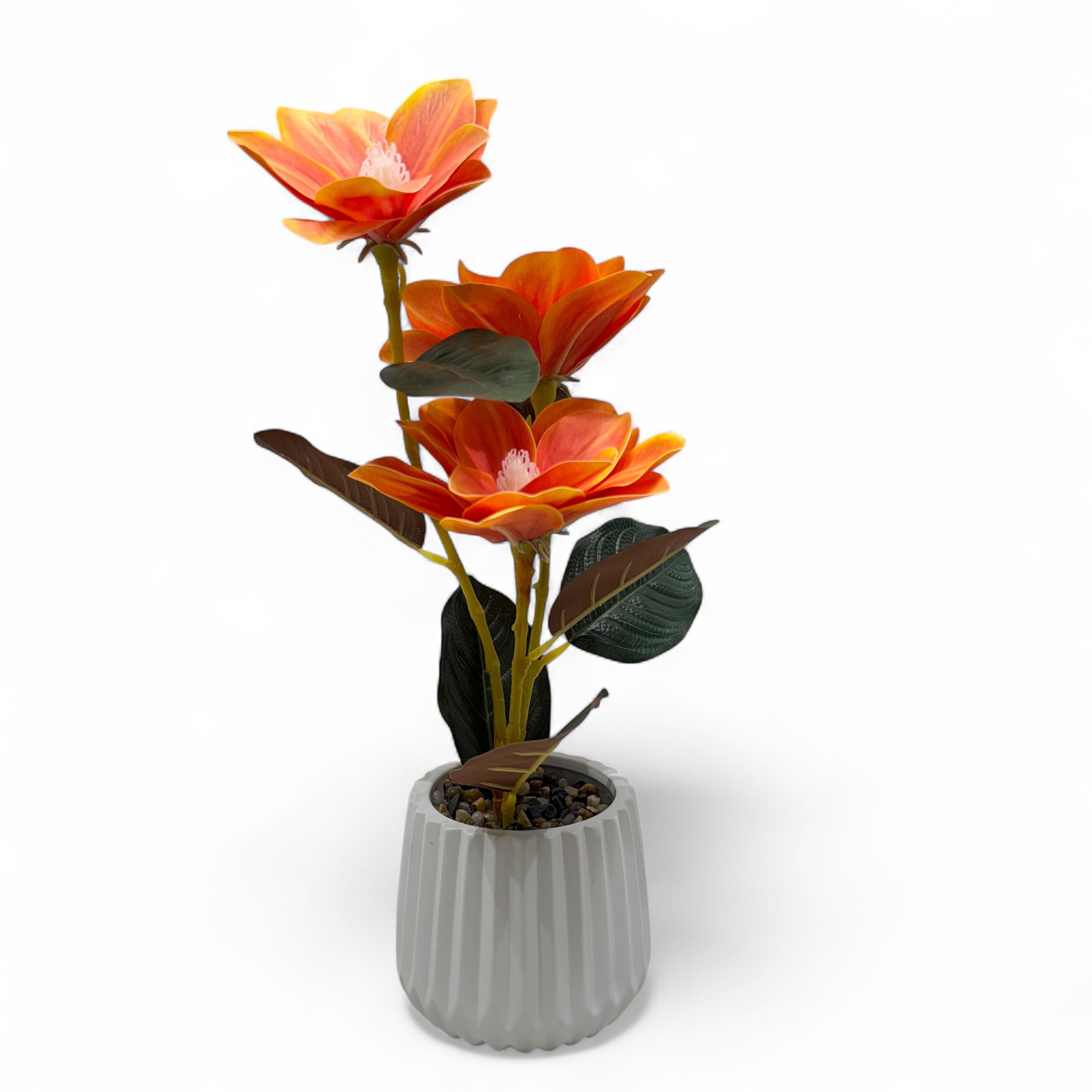 Lotus-Inspired Artificial Flower Plant