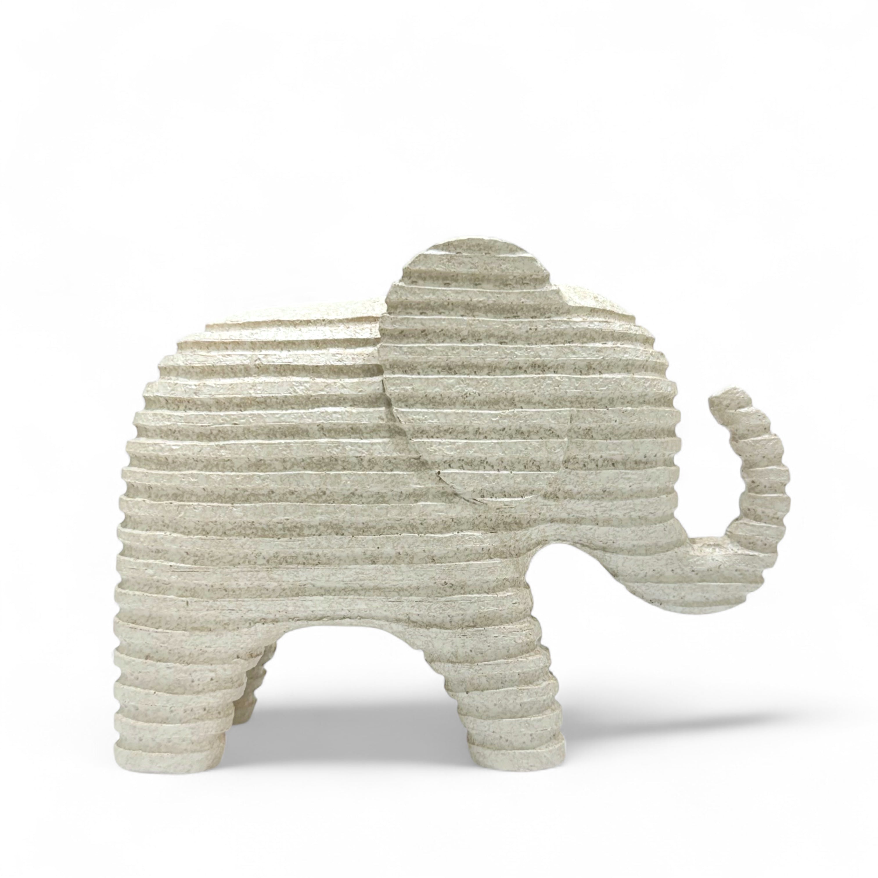 Textured Minimal Elephant Showpiece