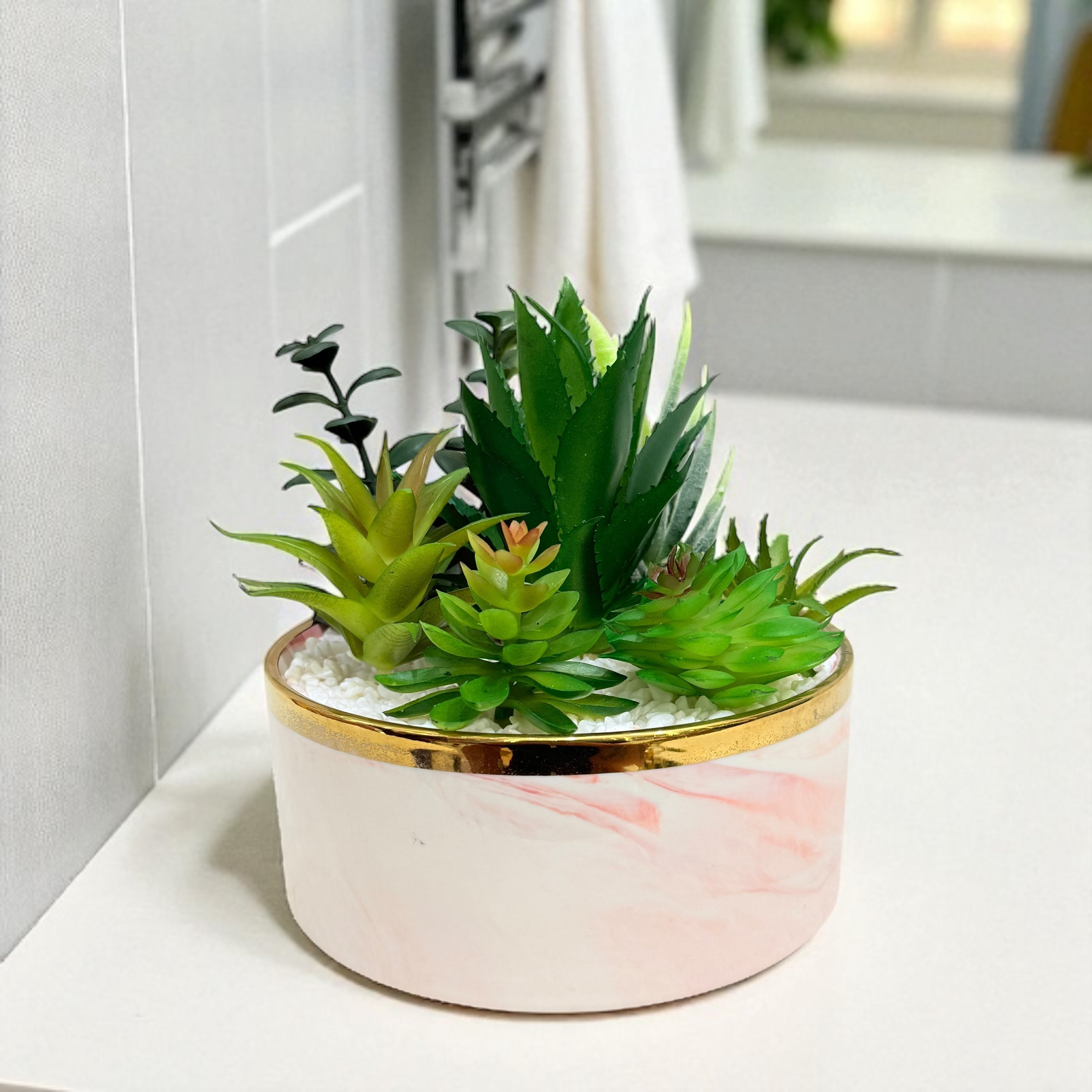 Deluxe Artificial Succulent Arrangement - Big