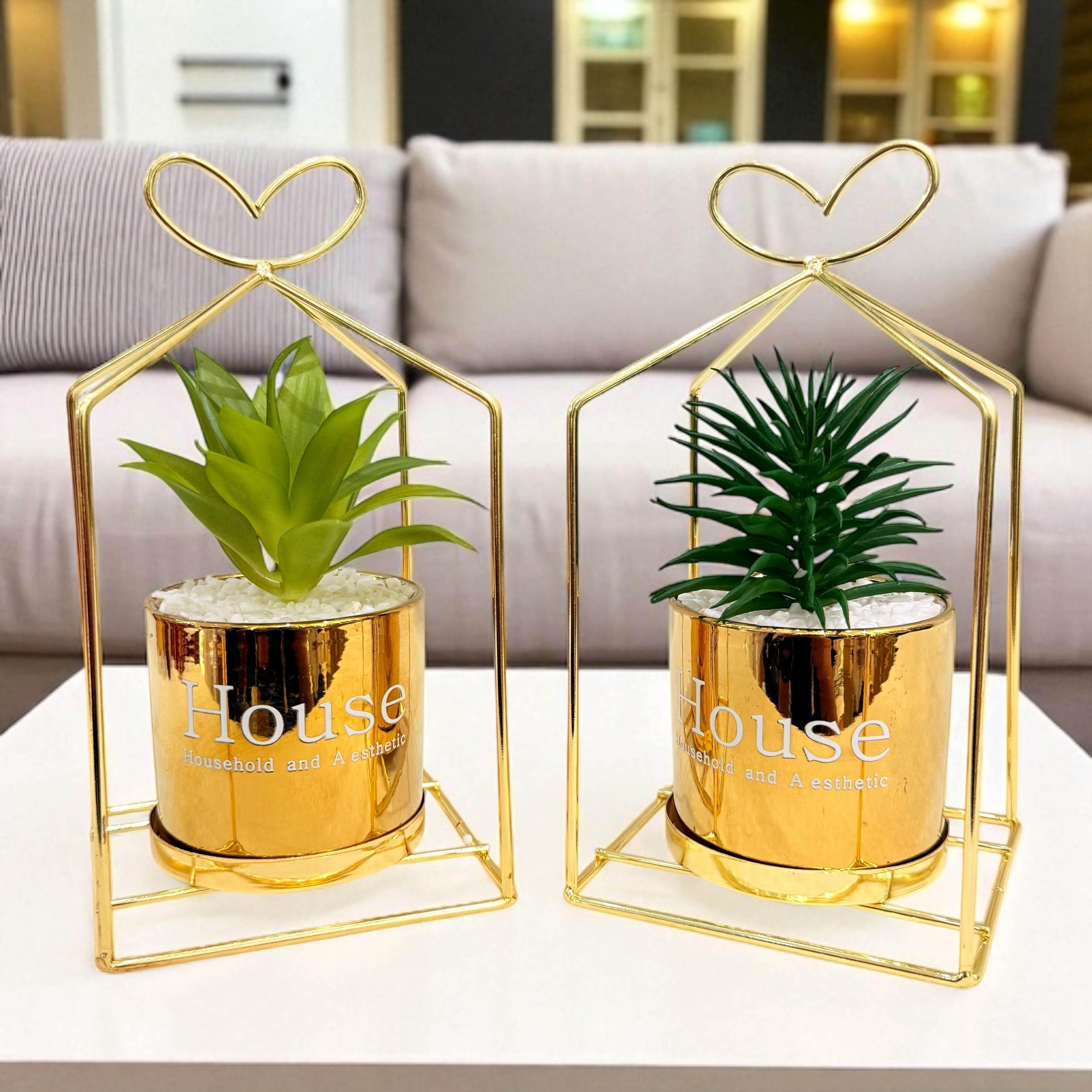 Golden Heart Luxe Artificial Plant