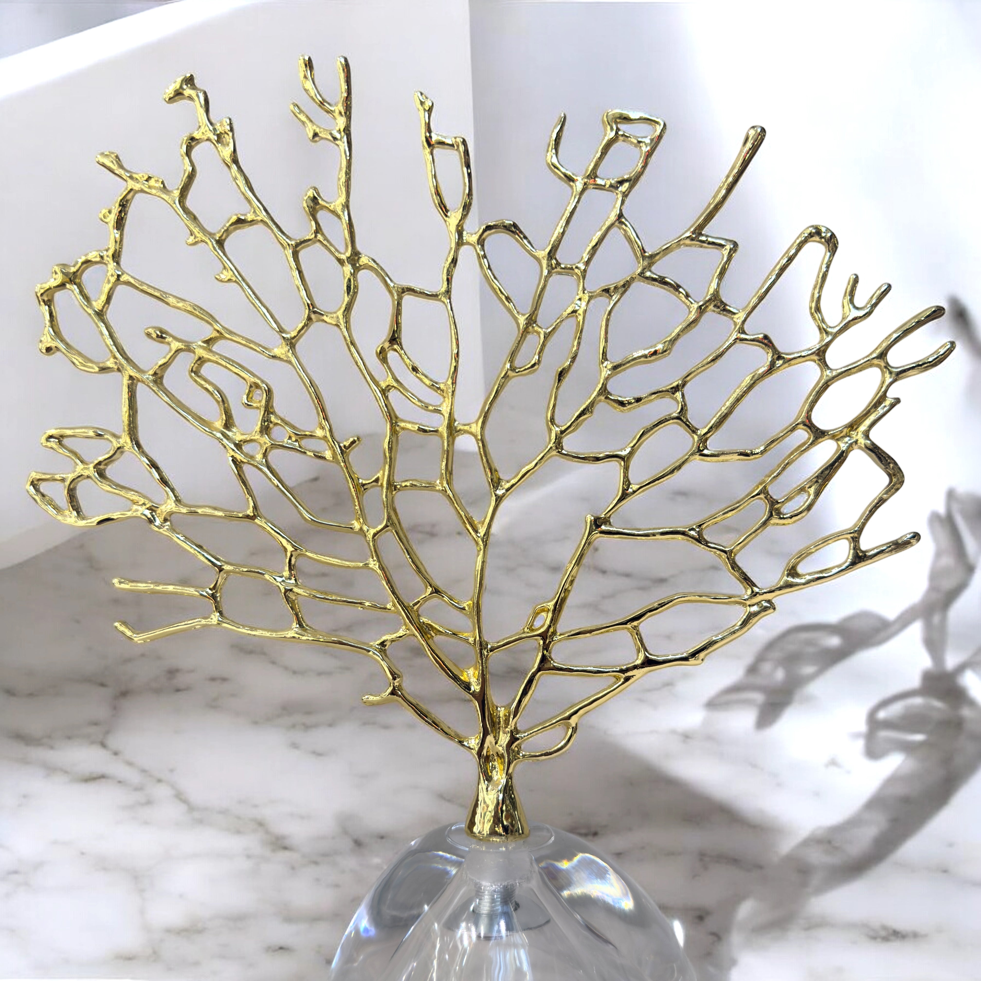 Golden Coral Art Sculpture -Big