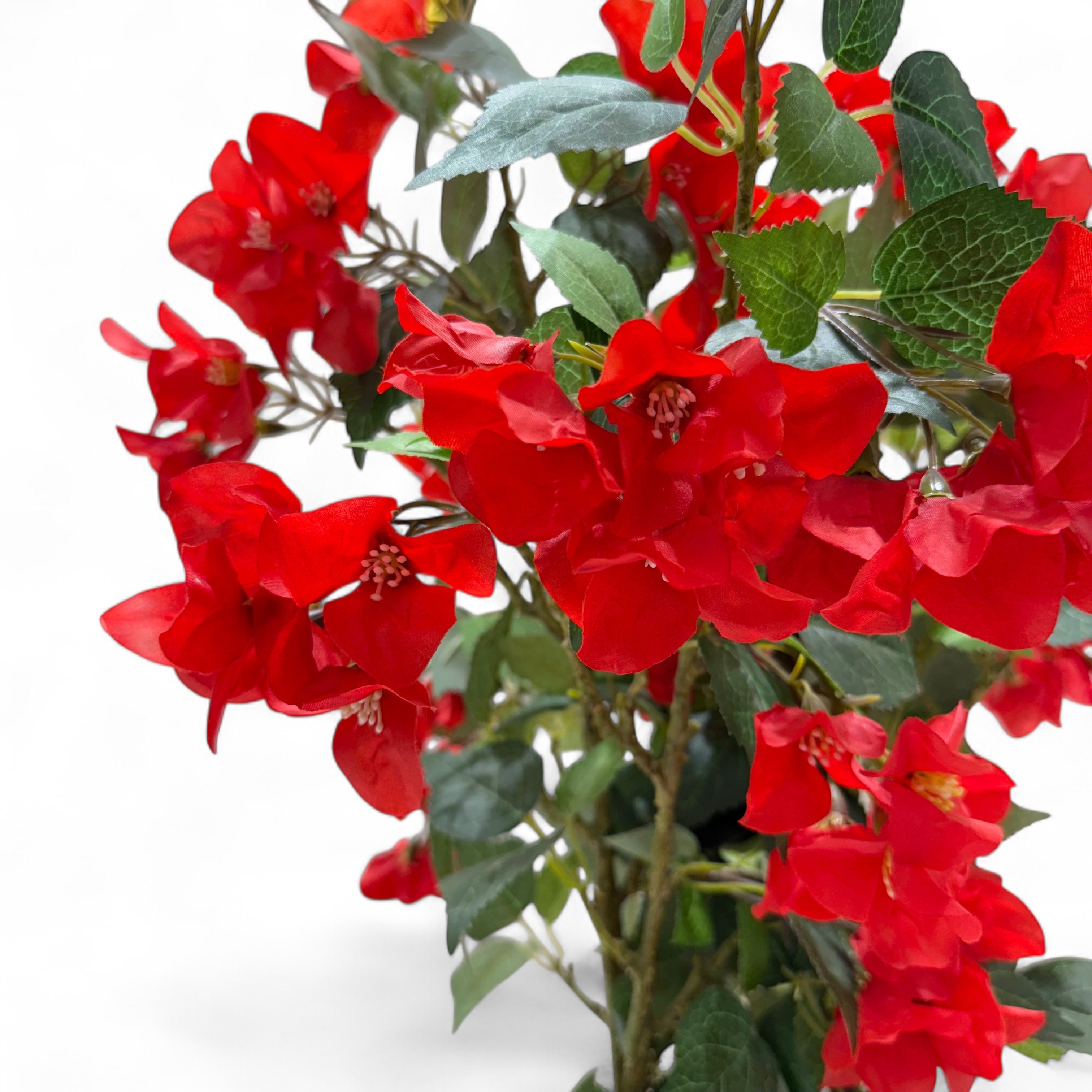 Vibrant Red Artificial Floral Plant