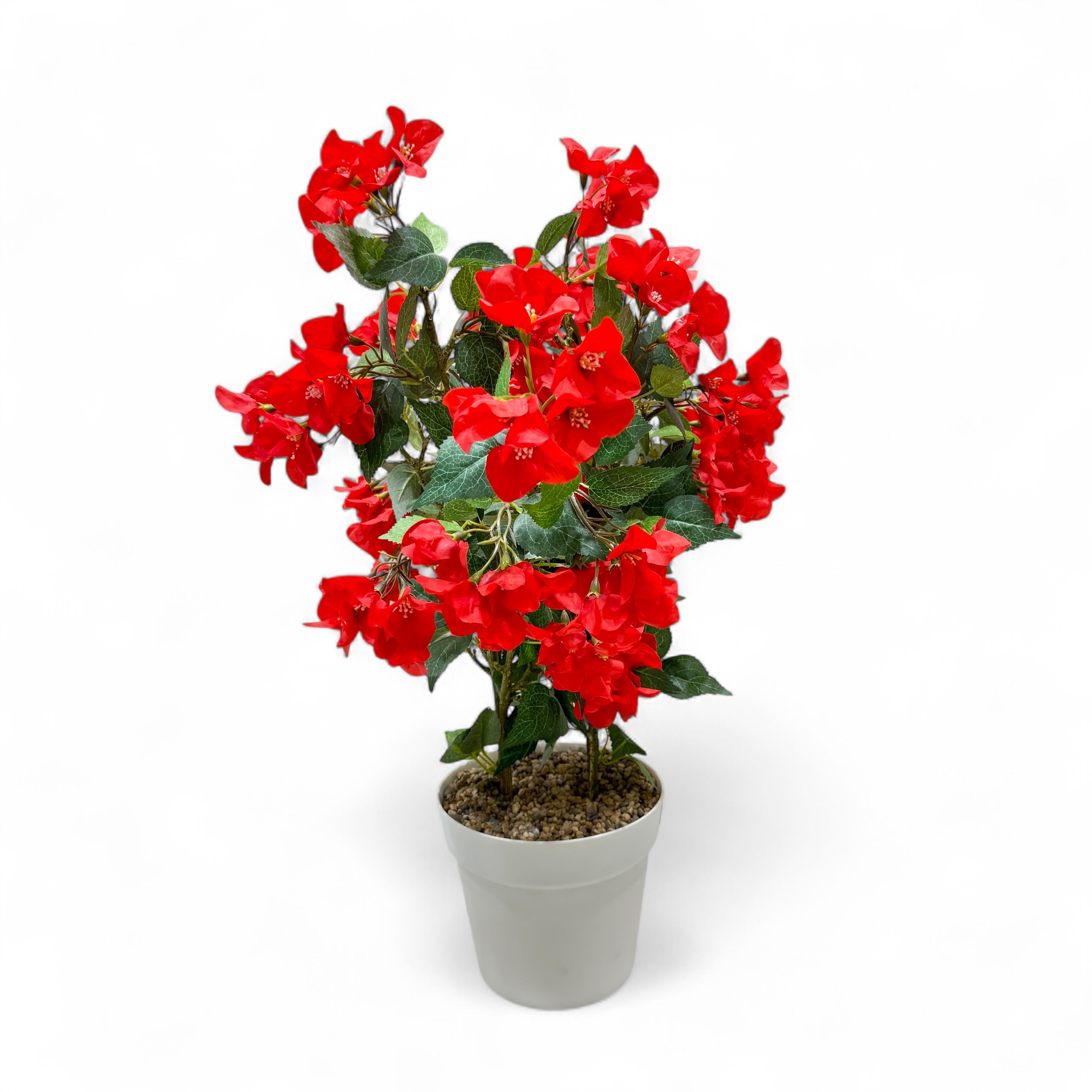 Vibrant Red Artificial Floral Plant