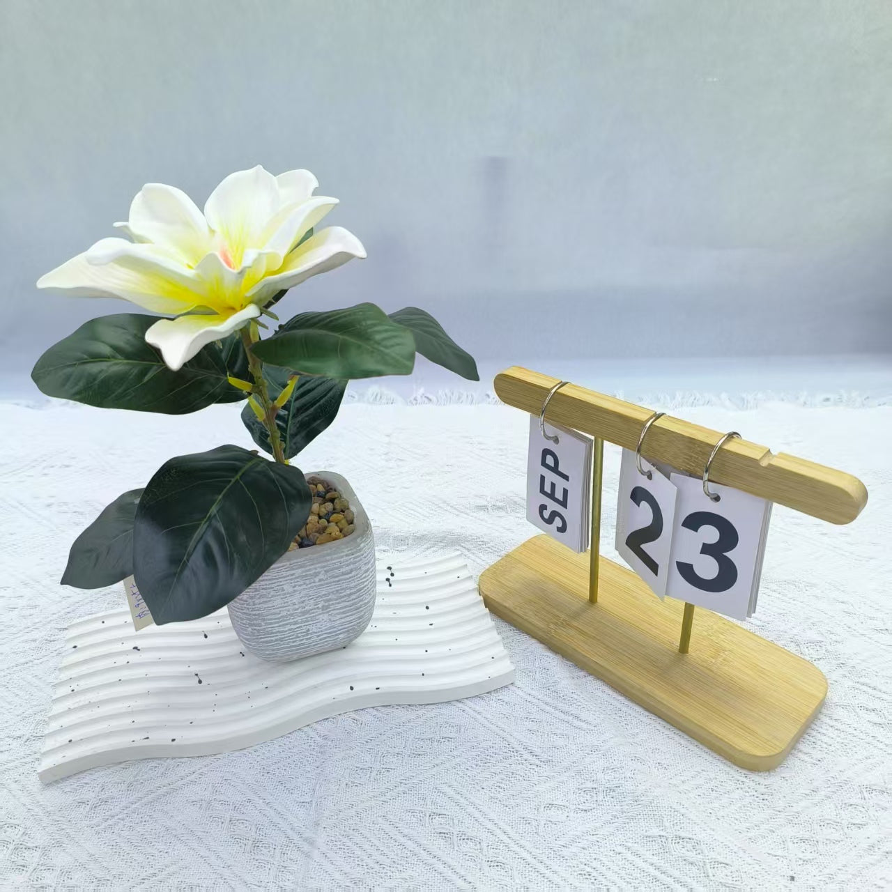 Artificial Lily Plant - White