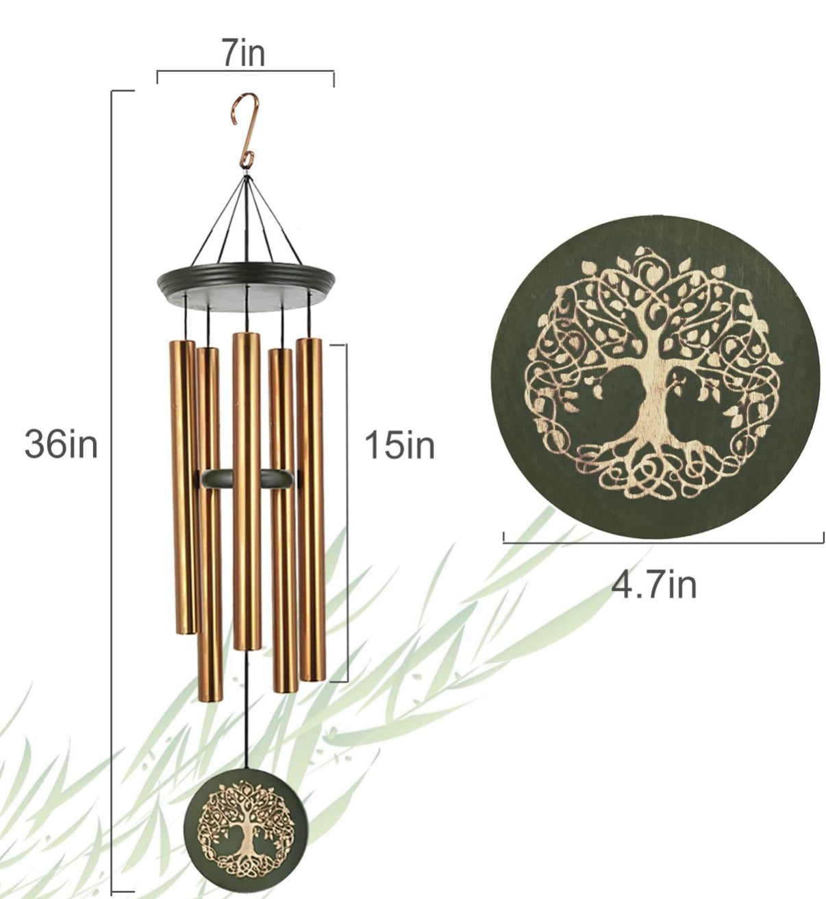 Garden decor Chime 36" Tree of life