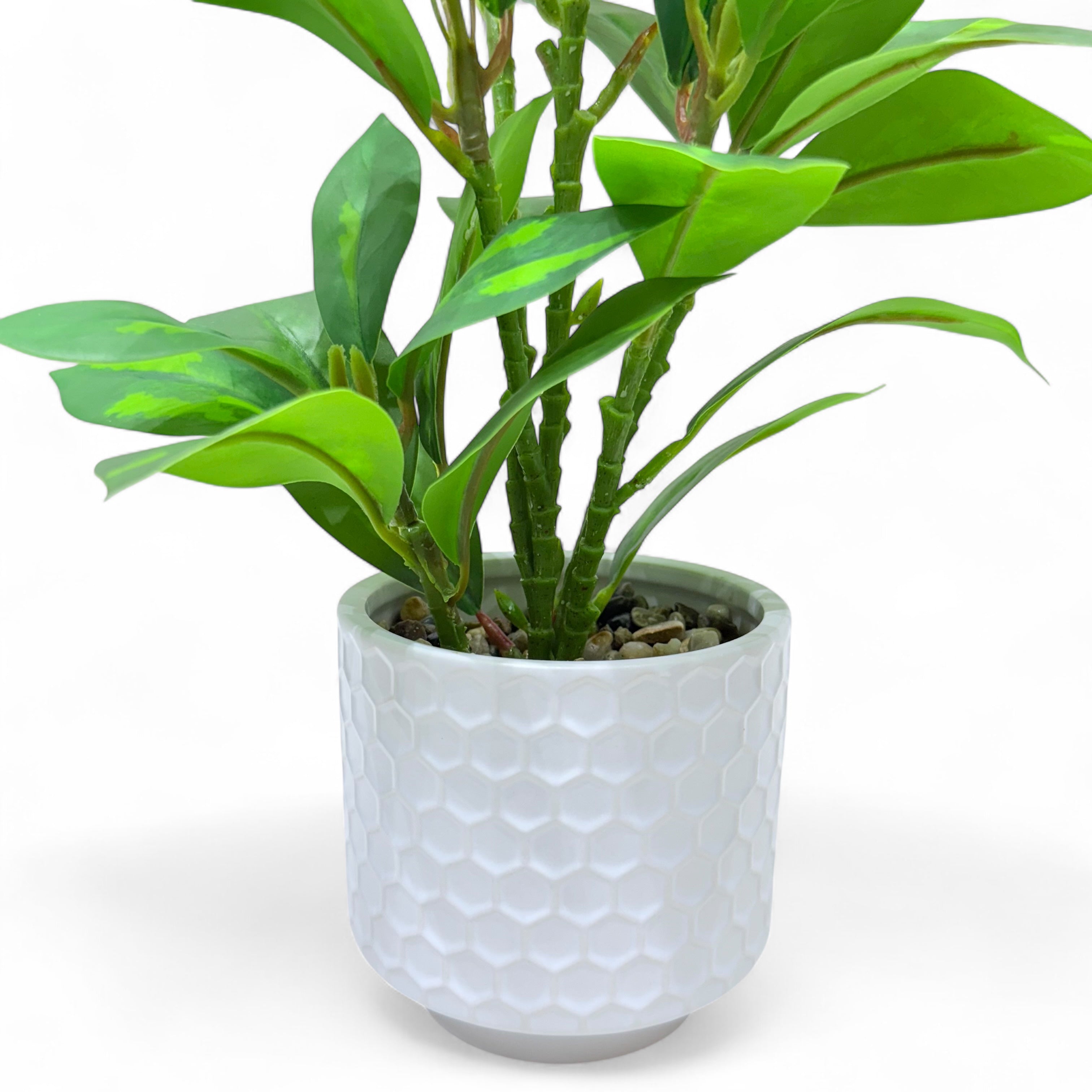 Mini Rubber Leaf Artificial Plant