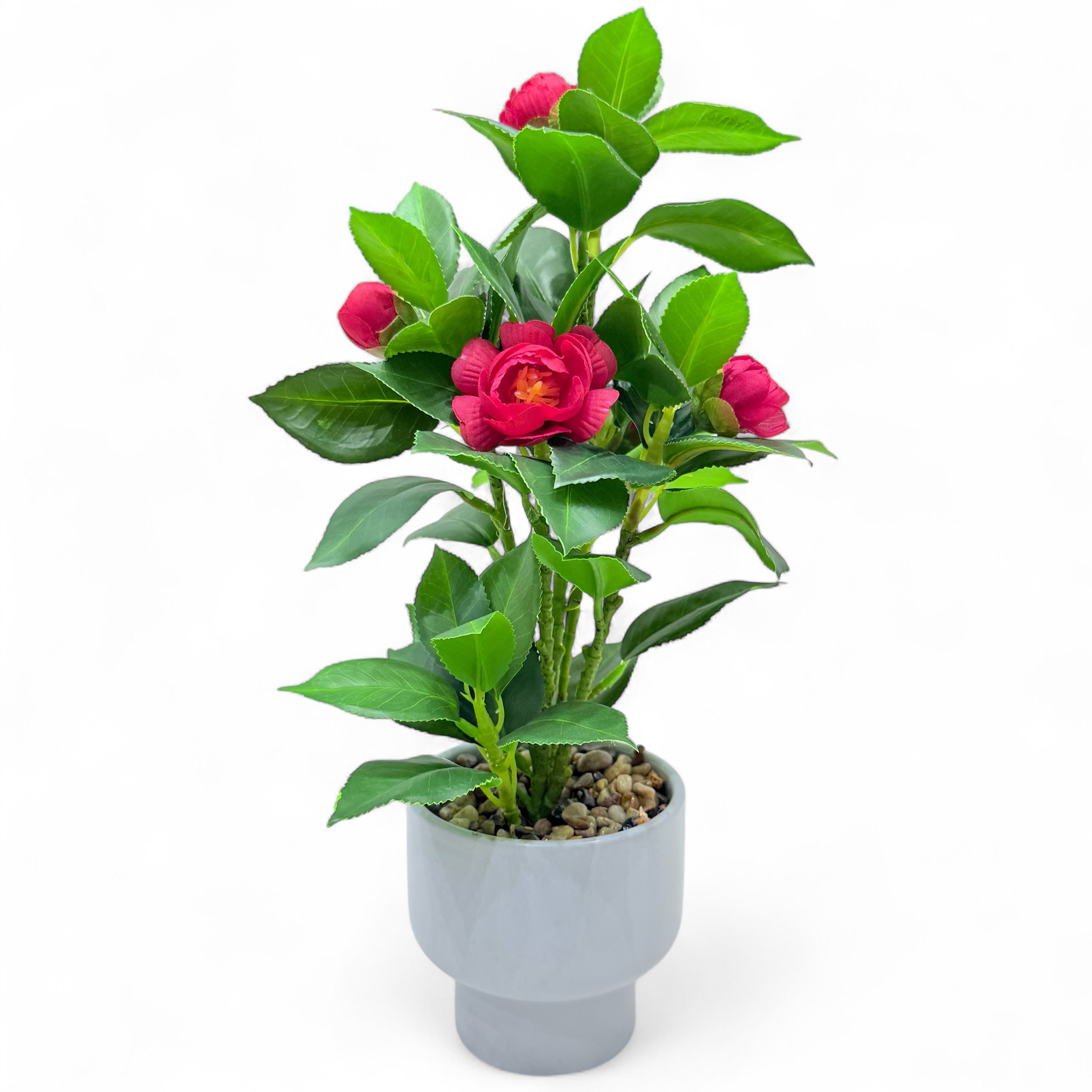 PlantScarlet Camellia Blossom Artificial Plant