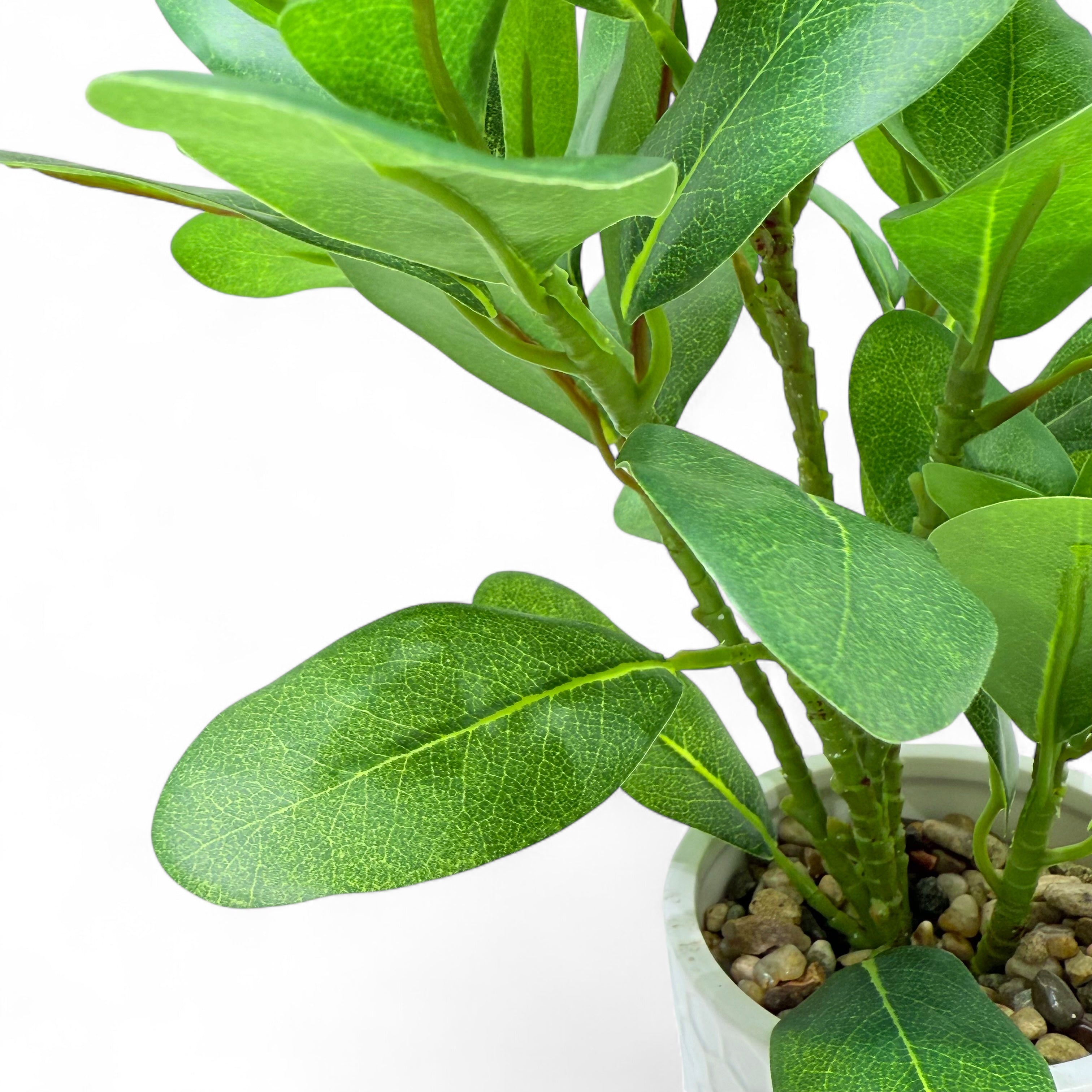 Mini Rubber Leaf Artificial Plant
