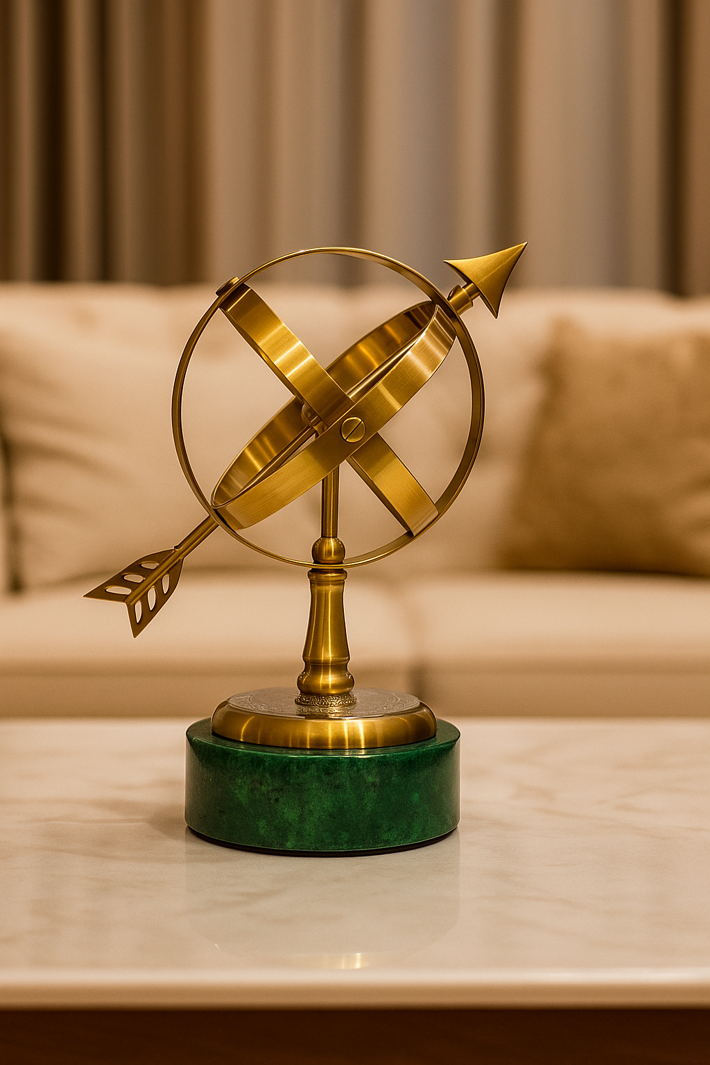 Iron Arrow Globe Showpiece