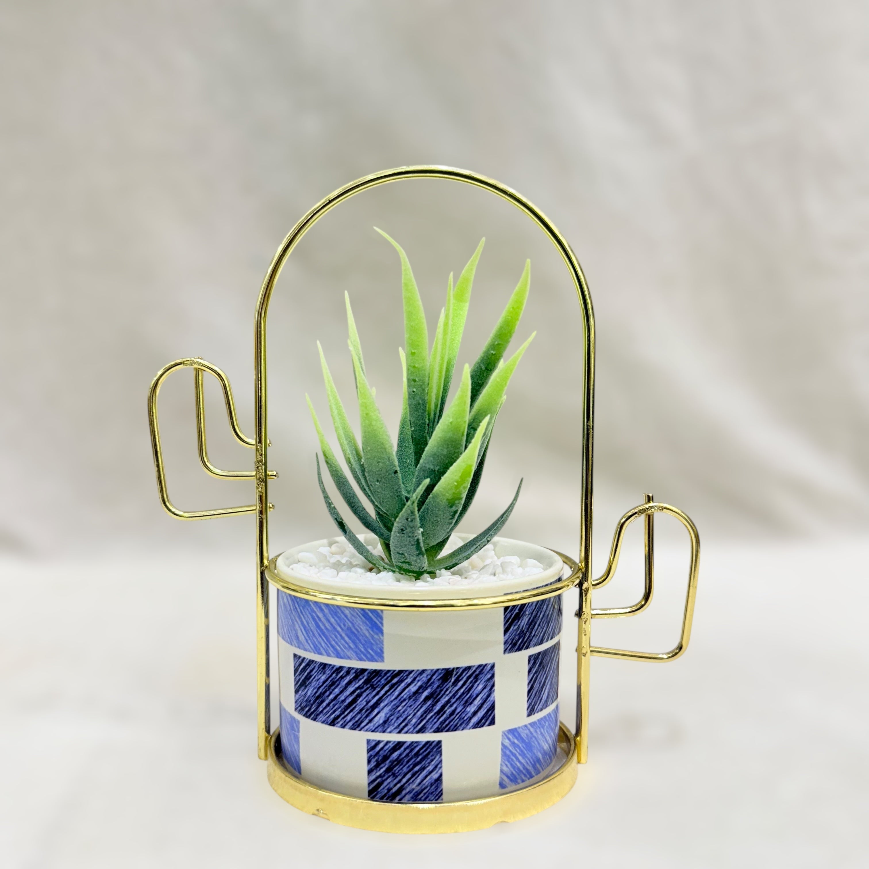 Blue Mosaic Succulent Planter Set
