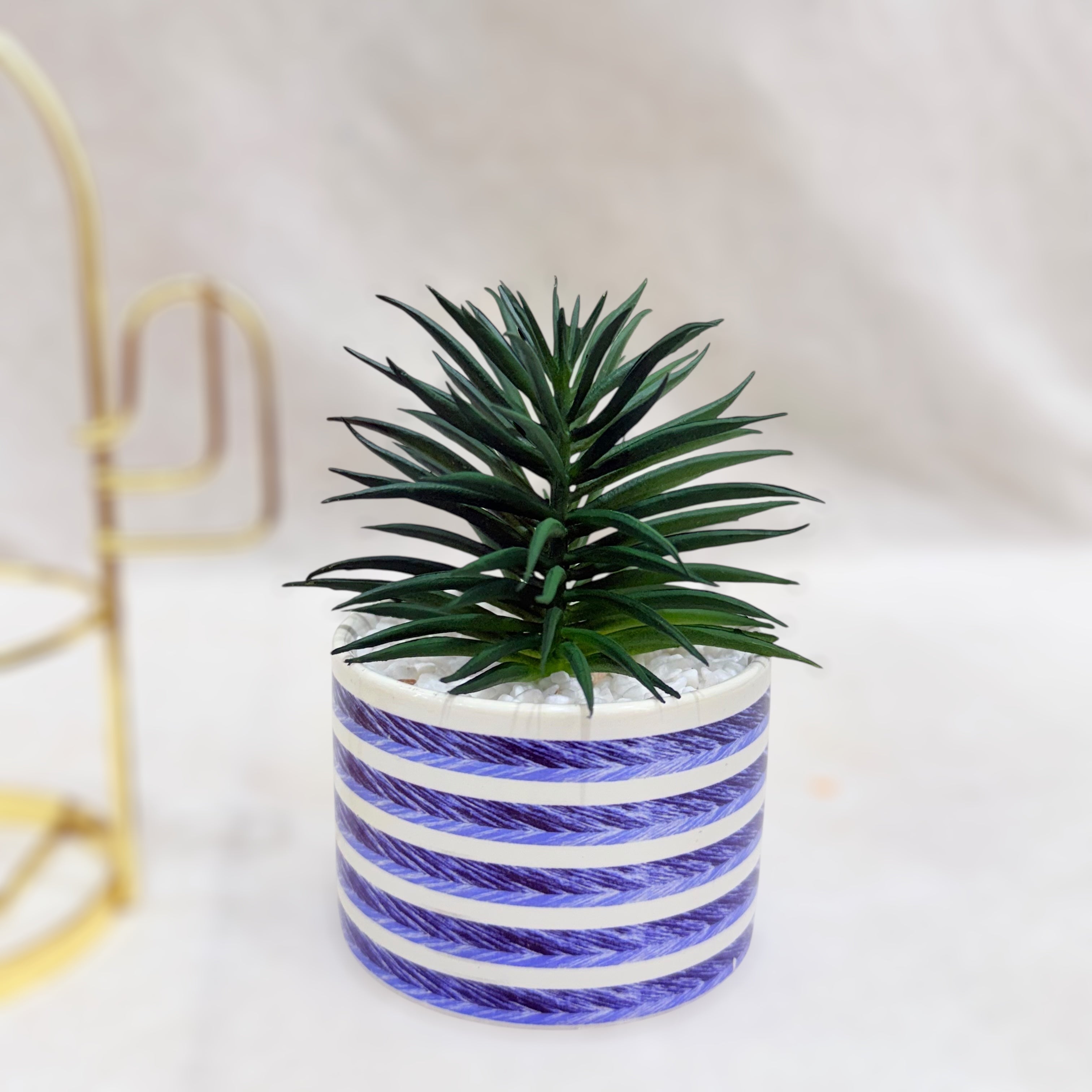 Blue Mosaic Succulent Planter Set