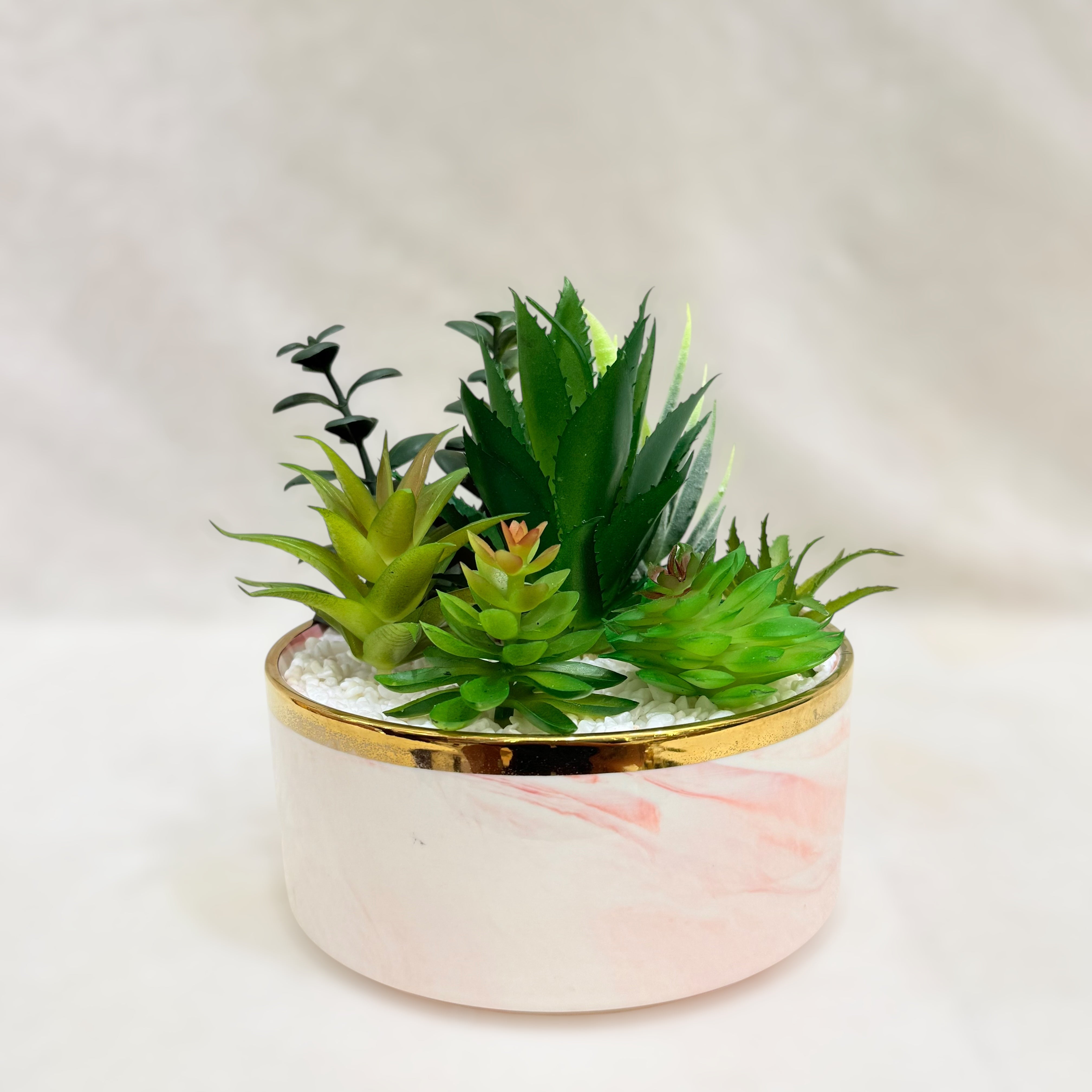 Deluxe Artificial Succulent Arrangement - Big